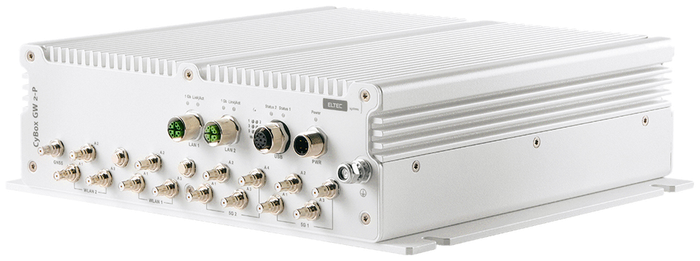 Fahrzeugrouter CyBox GW 2-P mit Antennenanschlüssen